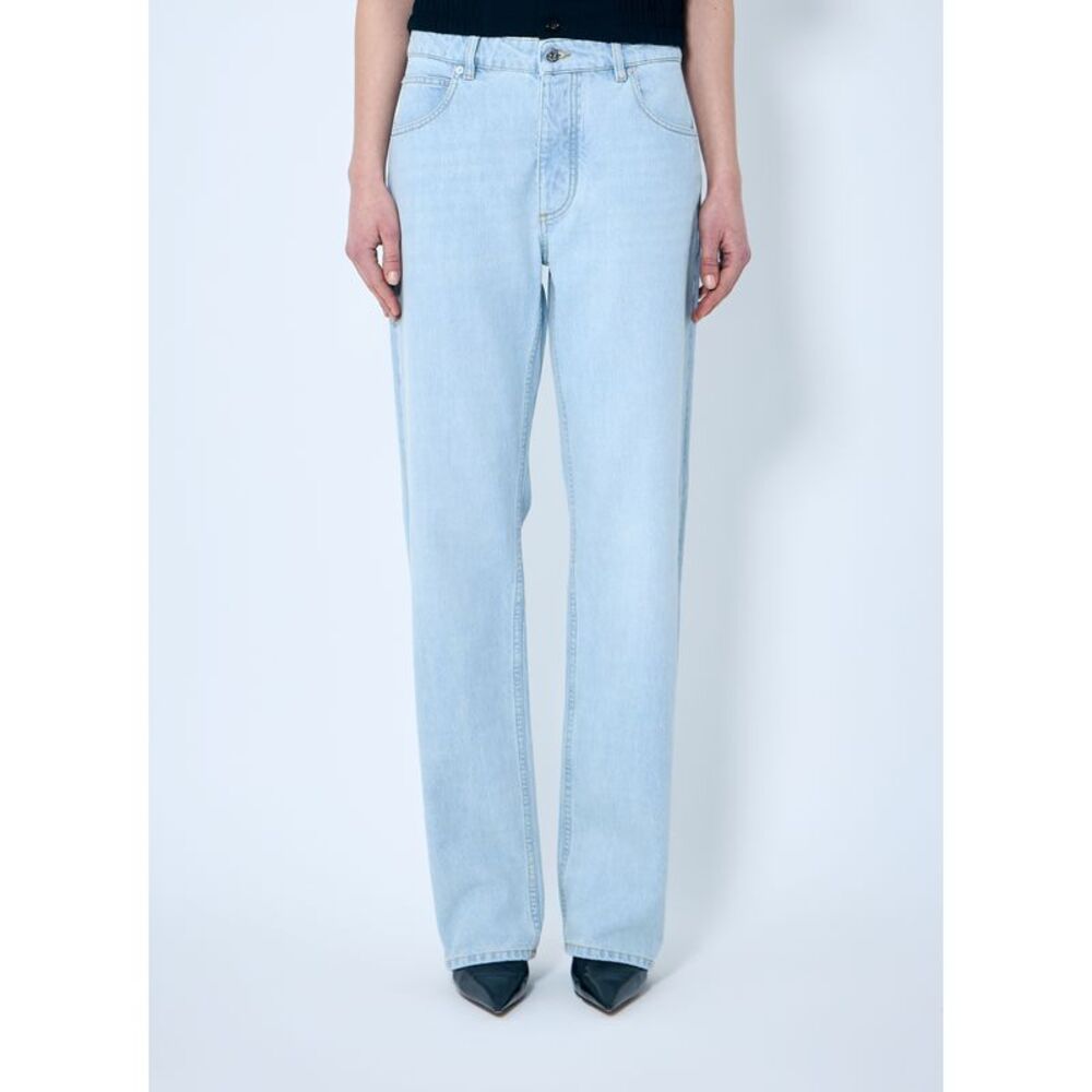 Bottega Veneta Women Extra Bleach Dirty Denim Jeans